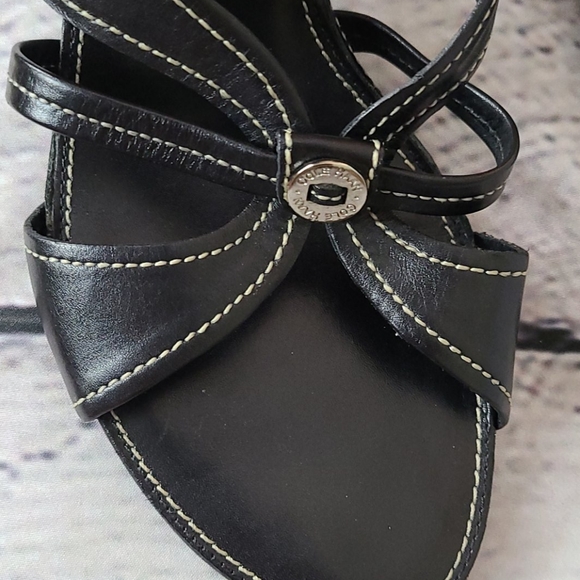 Cole Haan black leather strappy sandals, 9.5 - Picture 10 of 15
